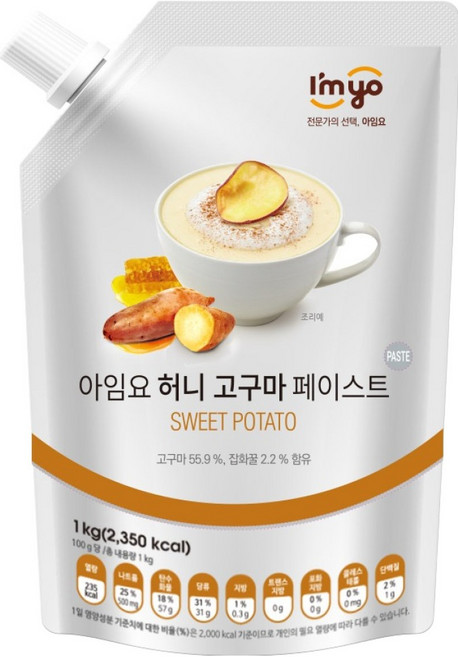 아임요 허니 고구마 페이스트, 1kg, 1개입, 1개