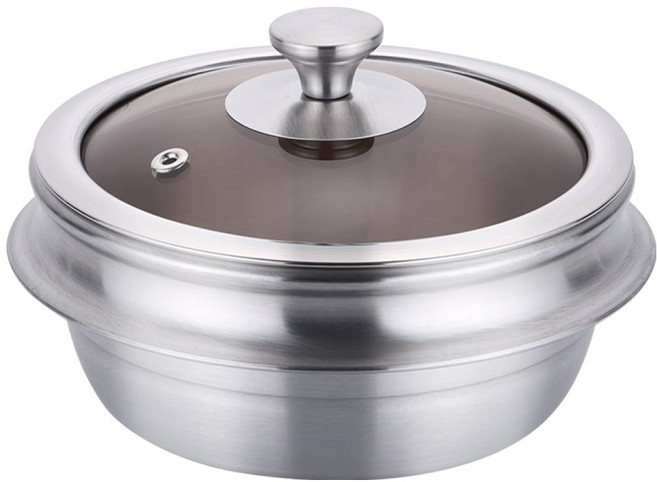 리빙아트 프랜즈 통3중 스텐 가마솥, 1개, 14cm