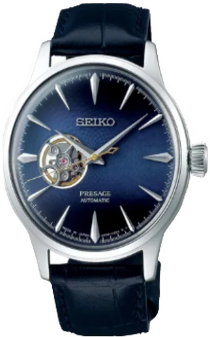 SEIKO 精工 Presage 調酒師 藍鏤空機械錶 SSA405J1/4R38-01N0B