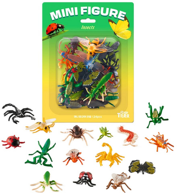마이리틀타이거 곤충 미니 피규어 24p, 1세트