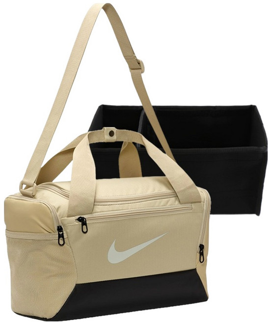 나이키 브라질리아 더플백 DM3977-253 + 이너백 세트, 샌드베이지 + 블랙, 1세트