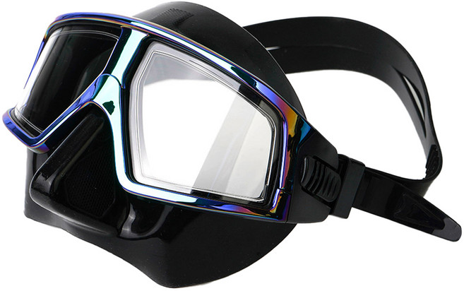 스네프 딥뷰 스노쿨링 프리다이빙 마스크 잠수경, 오로라블랙