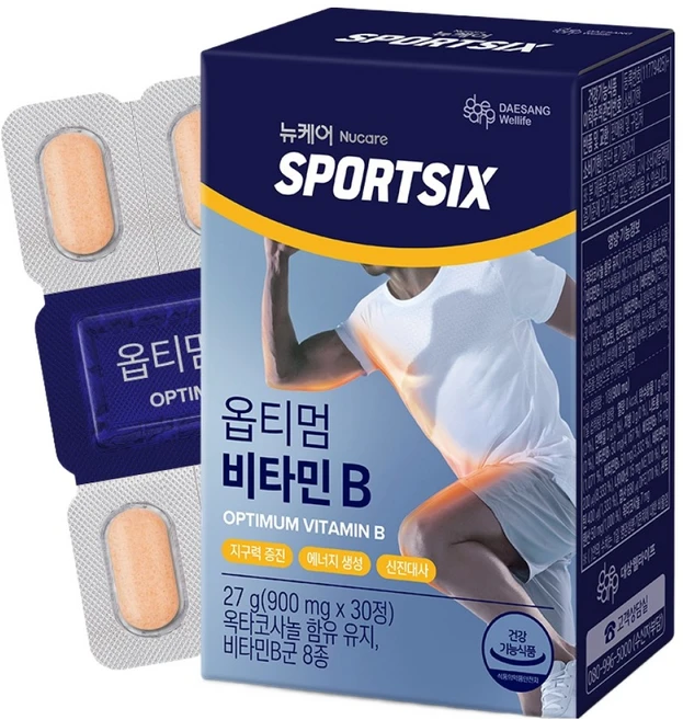 뉴케어스포식스 옵티멈 비타민B, 30정, 1개 - 쿠팡