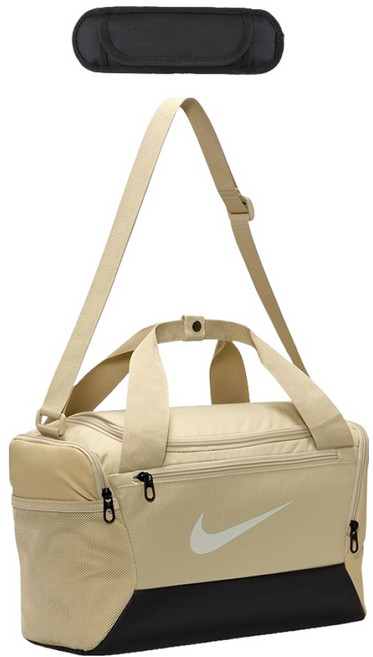 나이키 브라질리아 더플백 DM3977-253 + 숄더패드 세트, 샌드베이지 + 블랙, 1세트