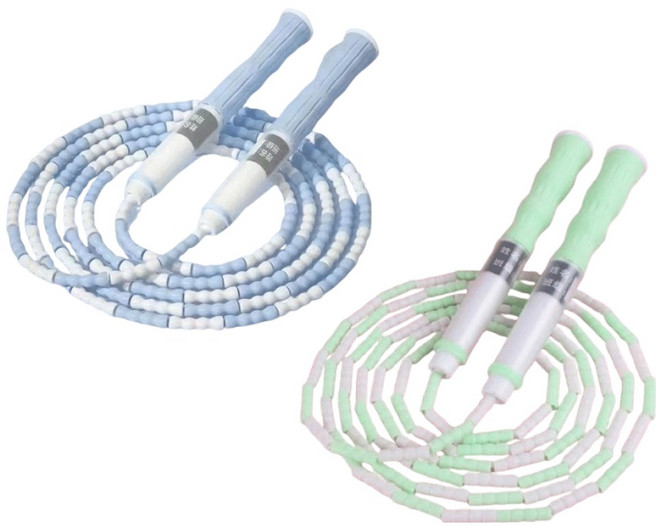 세일즈픽 줄꼬임 방지 점핑 줄넘기 2종 세트, 블루 + 그린, 1세트