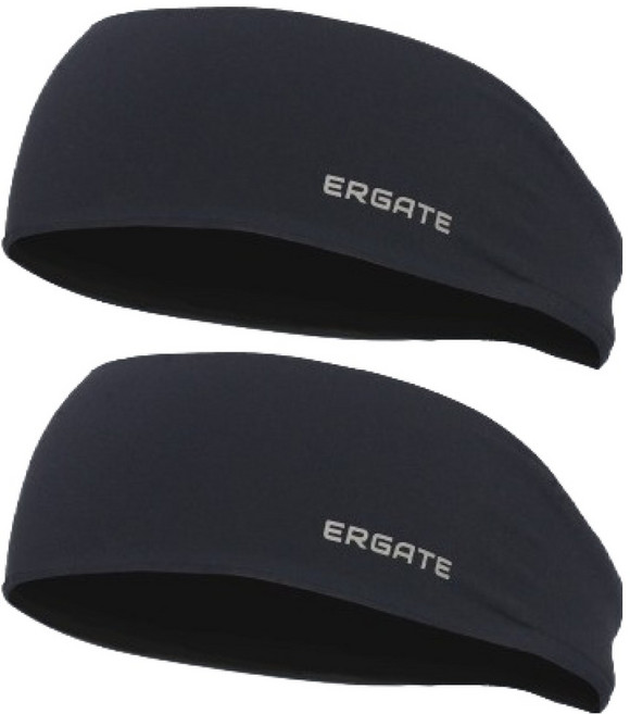 얼게이트 심리스 초경량 스포츠 헤어밴드 쿨 머리띠, 블랙, 2개