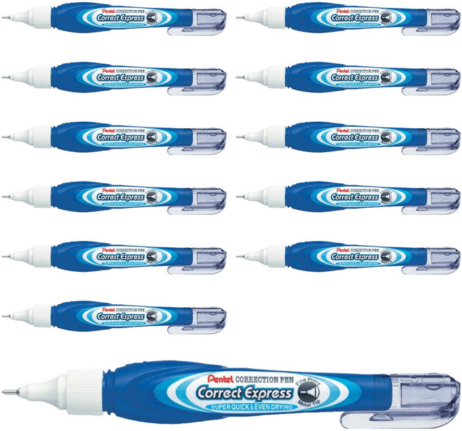 펜텔 극세식 수정액 ZLE52-W, 7ml, 12개