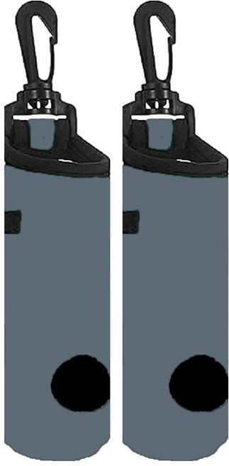 퍼스트피트 가벼운 3구 골프공 볼파우치, 그레이, 2개