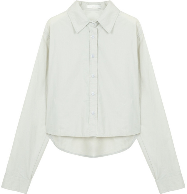 에이비에프지 여성용 기본 언발 숏 셔츠 AFX3QB32