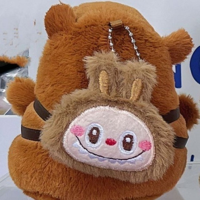 주노엘 카피바라 친구들 열쇠고리 인형, 11.5cm, 라부가방브라운카피바라, 1개