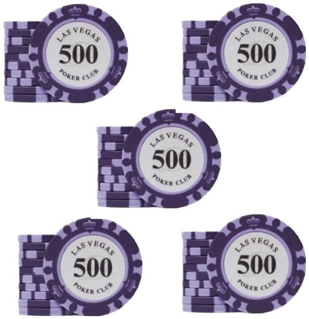 포커칩 다싸닷컴 라스베가스 벌크 포커칩 500, 50개, 혼합색상
