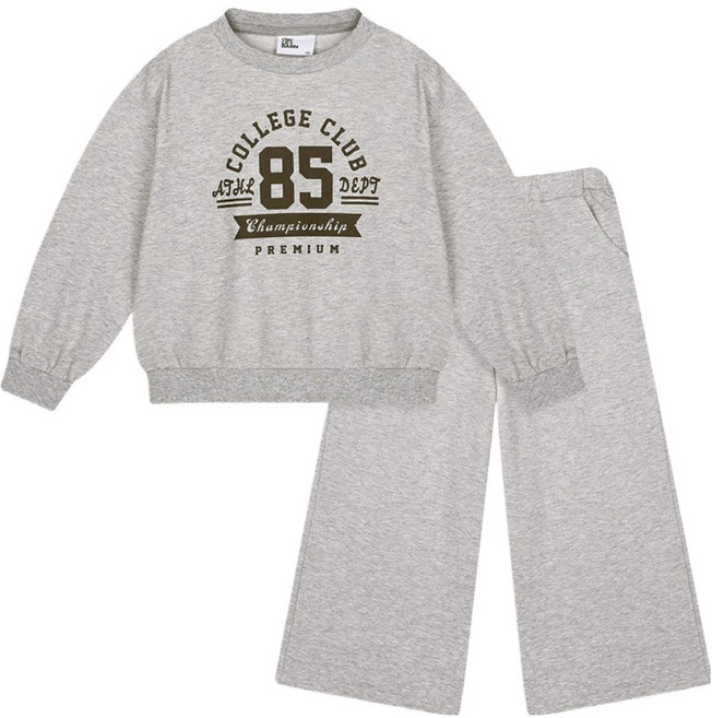 올리반 여아용 데일리 와이드 상하복 세트