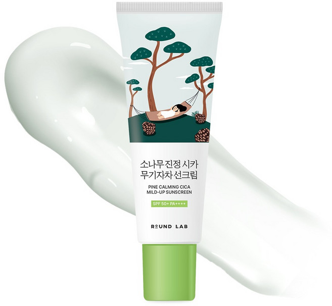 라운드랩 소나무 진정 시카 무기자차 선크림 SPF50+ PA++++, 40ml, 1개