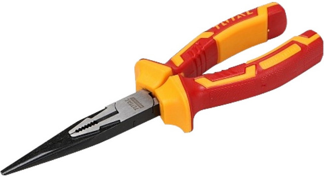 토탈툴스 공구 롱노우즈 절연 8 200mm THTIP2381, 1개