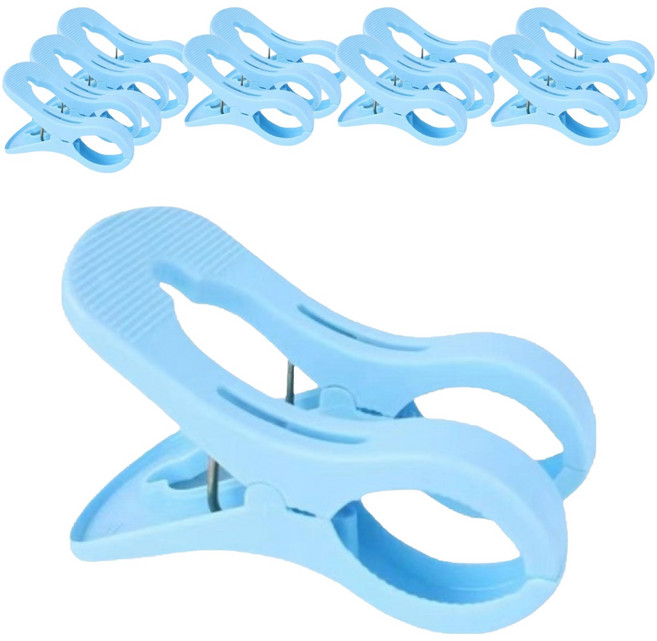 위드홈 이중 이불 빨래집게 대형, sky, 10개