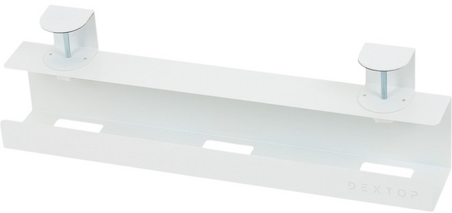 덱스탑 데스크 QUICK 선정리 트레이 MCT-02, 1개, 화이트(MCT-02W)