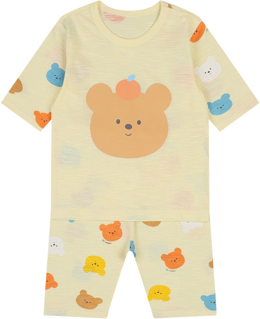 해피랜드 유아용 베키 7부 내의 상하의 세트