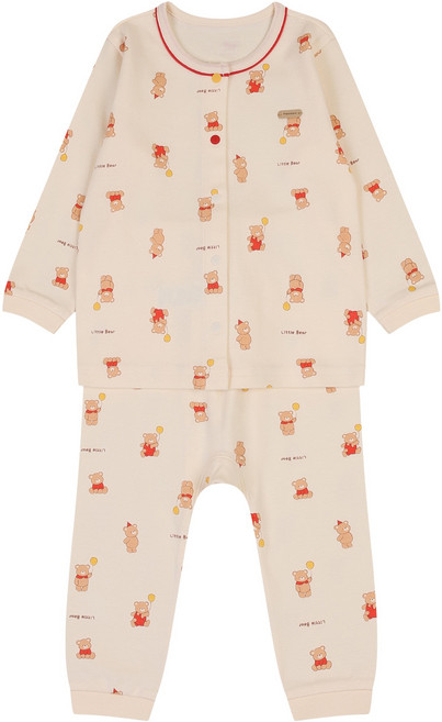 해피랜드 유아용 커들 내의 상하의 세트