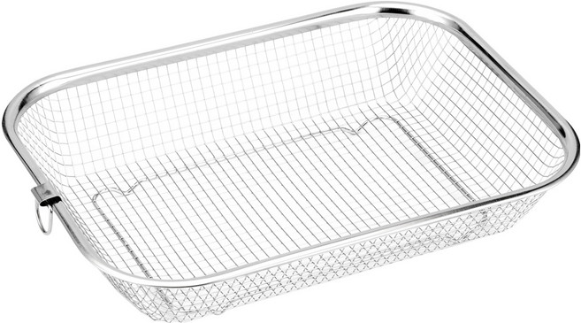 발룬피니 올스텐 사각 메쉬 밧드 채반 바구니, 실버, 1개