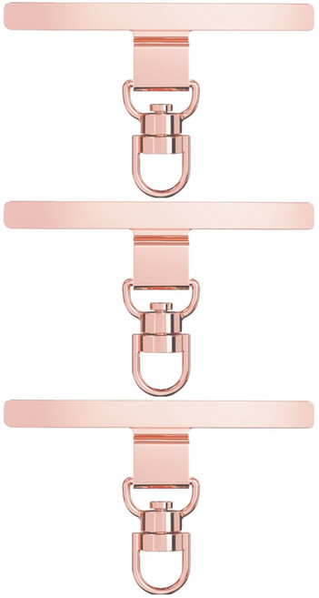 아이작큐브 스마트폰 스트랩 연결고리 360도 태그홀더, 04 로즈골드, 3개