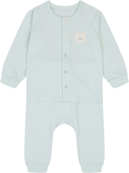 해피랜드 유아용 클로 슈크림 내의 상하의 세트