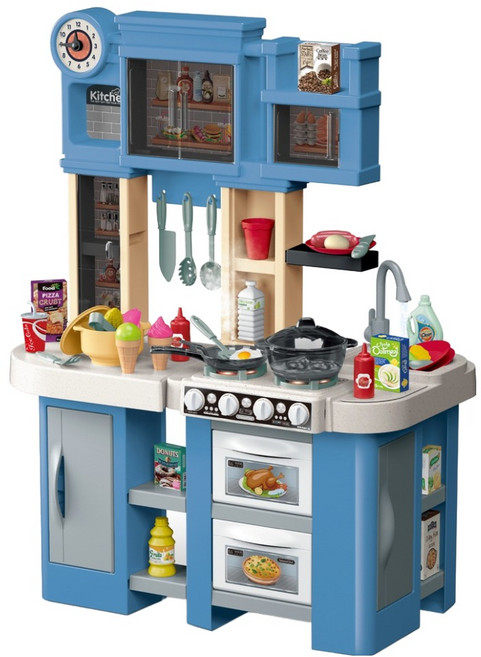 오즈토이 스팀쉐프 물나오는 작동 키친 주방놀이, 파랑, 1개