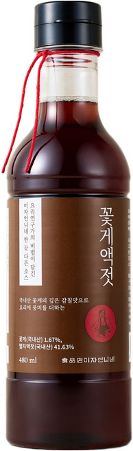 미자언니네 꽃게액젓, 480ml, 1개