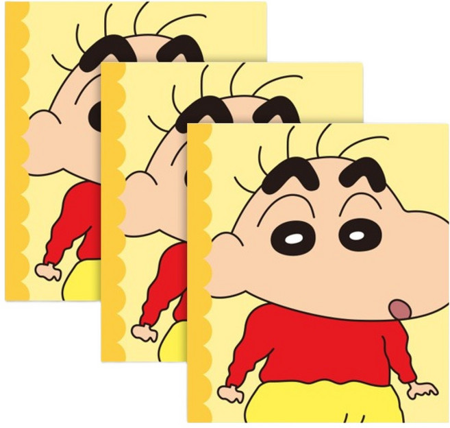 플라잉웨일즈 짱구는못말려 미니 노트, 아기짱구, 3개