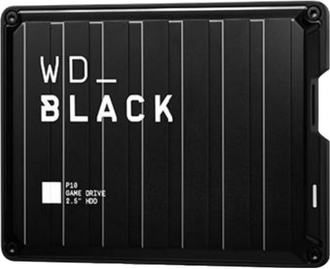 Western Digital 威騰 WD BLACK 黑標 P10 Game Drive 4TB 2.5吋 行動硬碟 WDBA3A0040BBK-WESN 1個, 黑色
