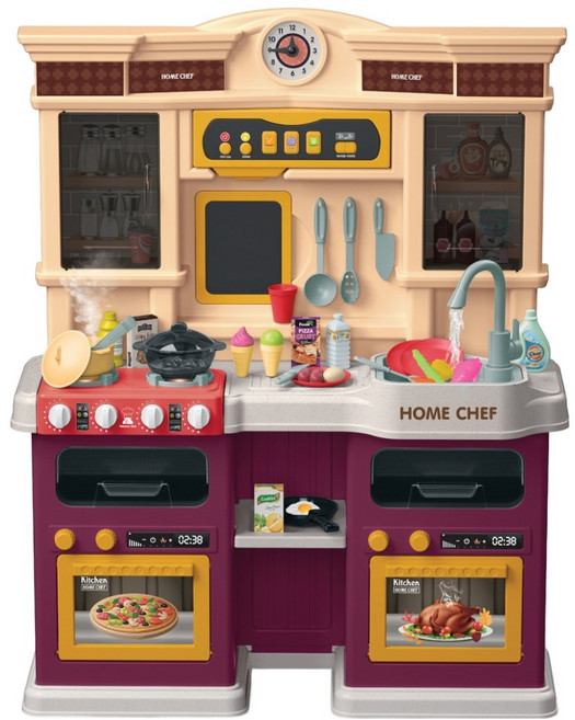 홈쉐프 물나오는 작동 주방놀이, 분홍, 1개