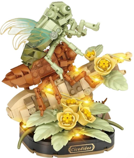 LoZ 微型迷你積木, 1個, 金蟬脫殼 多色