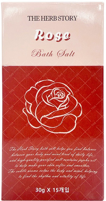 더허브스토리 목욕 마사지 솔트 스틱 입욕제 로즈, 1개, 450g