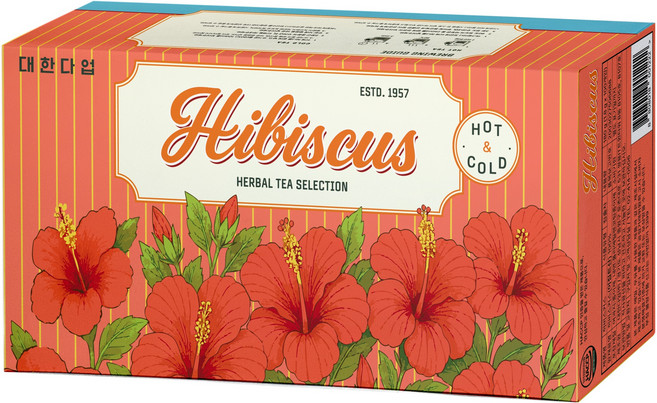 대한다업 히비스커스차, 1.8g, 1개, 100개입