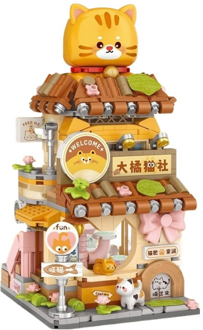 LoZ 微型迷你積木, 1個, 大橘貓社 多色