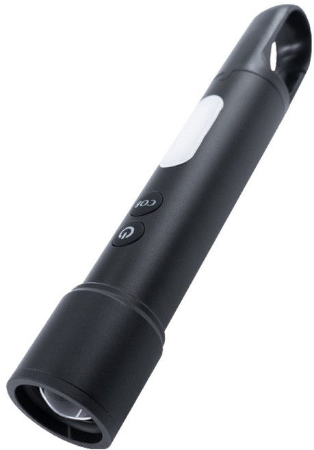 ANBORTEH 安伯特 鋁合金迷你超強光變焦手電筒/露營燈/登山手電筒/緊急照明燈/工作燈, 1個, 黑色