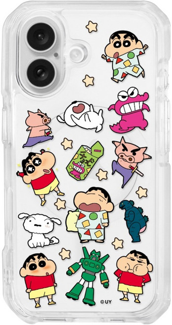 코쿼드 짱구 와글와글 맥세이프 젤하드 휴대폰 케이스