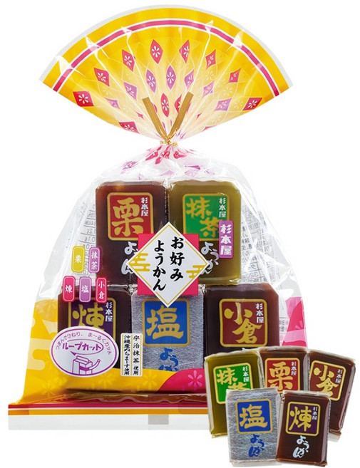 스기모토야 오꼬노미 요깡 고슈 5종 세트, 320g, 1개