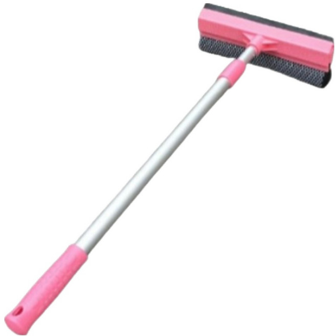 이단 알루미늄 유리닦이, 핑크, 1개