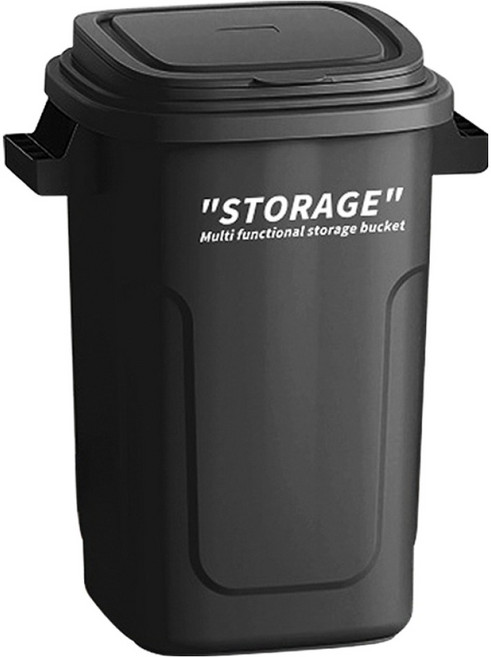 工業風資源回收垃圾桶, 石墨黑