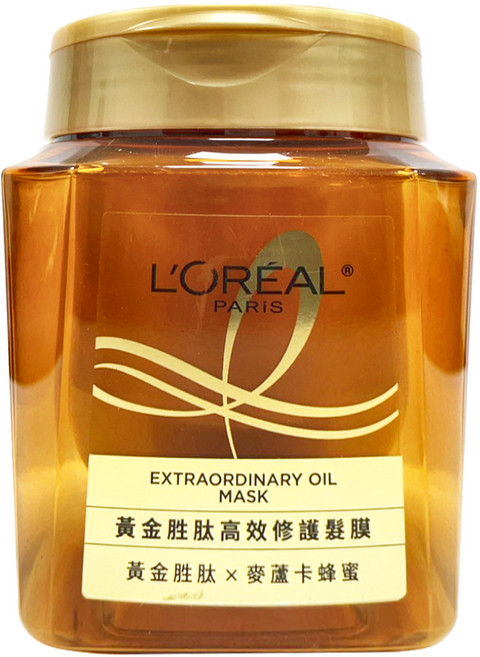 L'OREAL PARiS 巴黎萊雅 黃金胜肽高效修護髮膜, 1件, 250ml