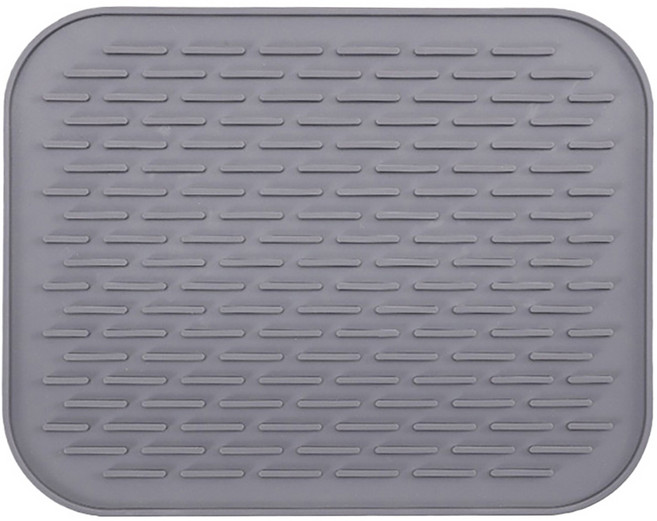 小麥購物 北歐風餐具瀝水軟墊, 1個, 1層, 灰色