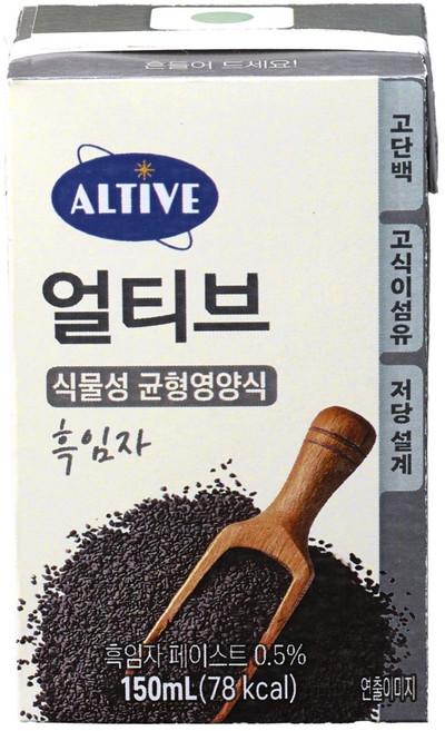얼티브 균형영양식 흑임자, 150ml, 1개