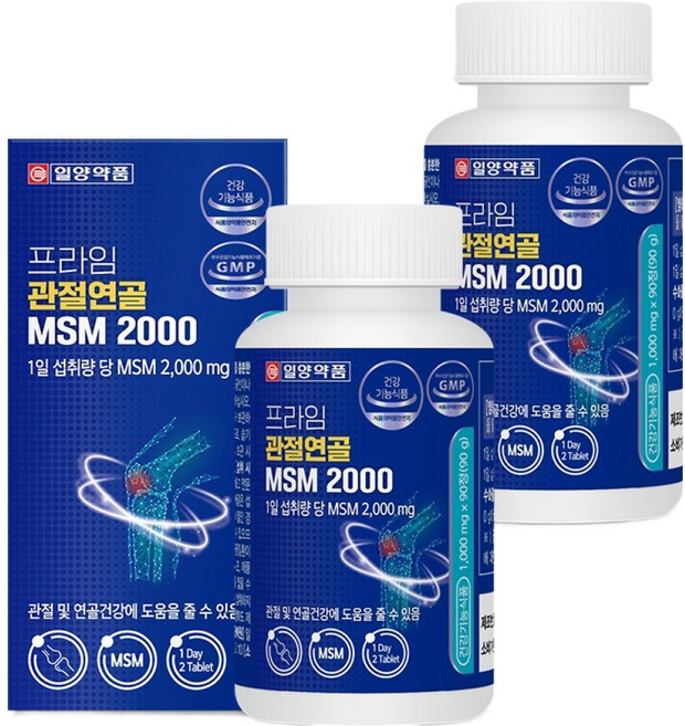 일양약품 프라임 관절연골 MSM 2000, 90정, 2개