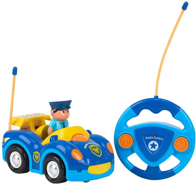 캐스비 플레이 무선조종 경찰차, 혼합색상, 1개