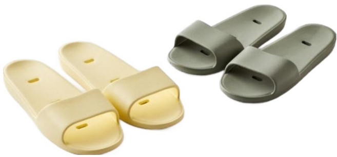 모던하우스 문에 안 걸리는 욕실화 2종 세트, 옐로우, 그린, 1세트