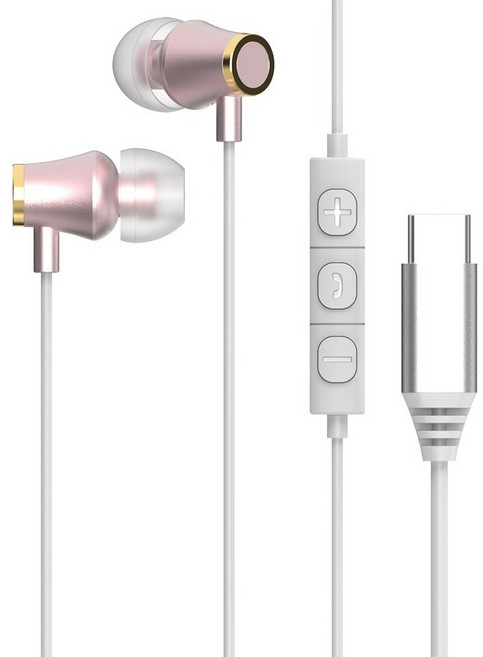 아이리버 C타입 노이즈캔슬링 알루미늄 유선 이어폰 ICP-G509 핑크