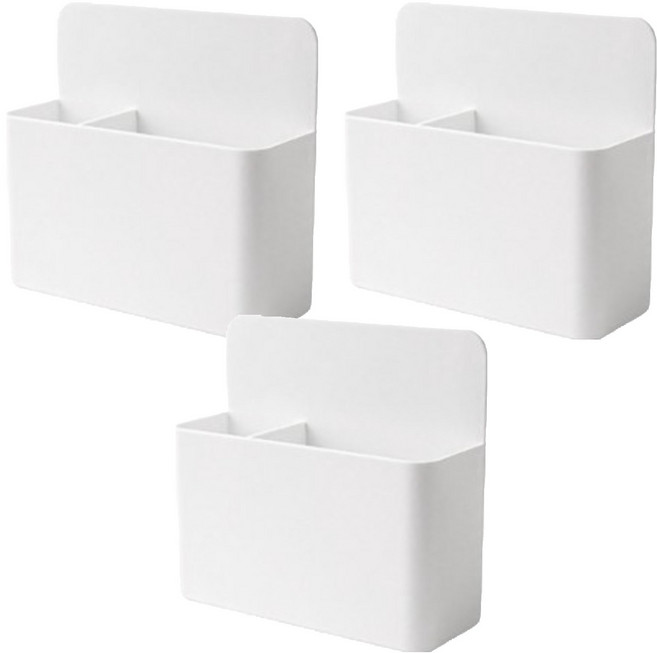 투데이리빙 다용도 마그네틱 펜꽂이, 화이트, 3개