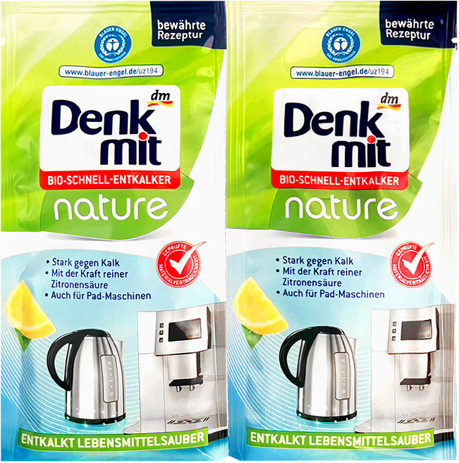 dm Denk mit 檸檬酸家電內膽除水垢清潔粉 2個裝, 25g, 1組