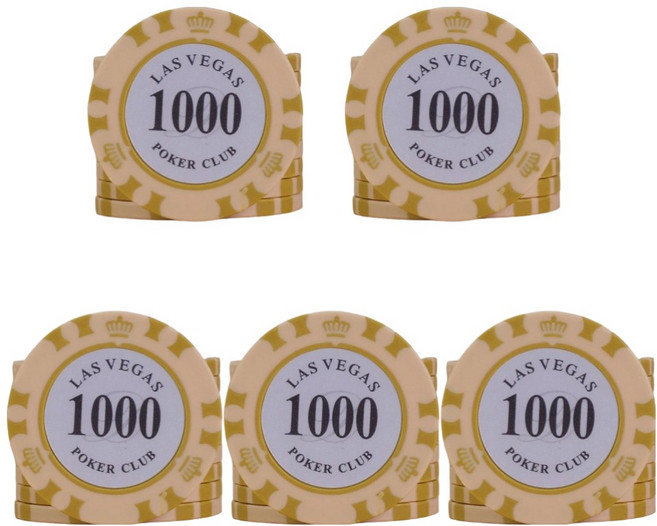 포커칩 다싸닷컴 라스베가스 벌크 포커칩 10000, 혼합색상, 50개