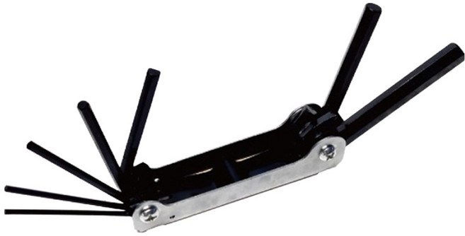 라드코리아 접이식 L형 육각렌치 7종 세트, 1세트